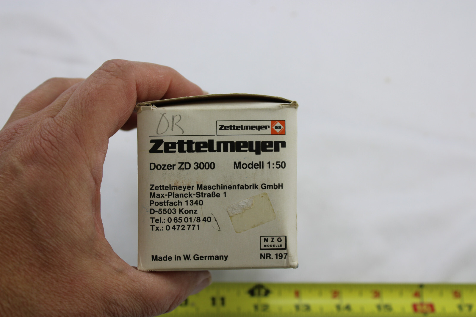 Diecast – NZG 197 – Zettelmeyer Dozer ZD 3000