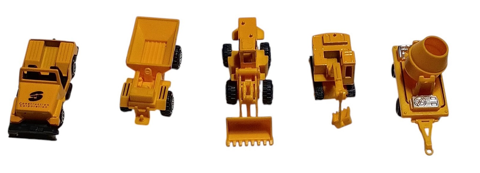 Mini Construction Corporation Toy Vehicles Set 5 Piece Yellow Trucks China