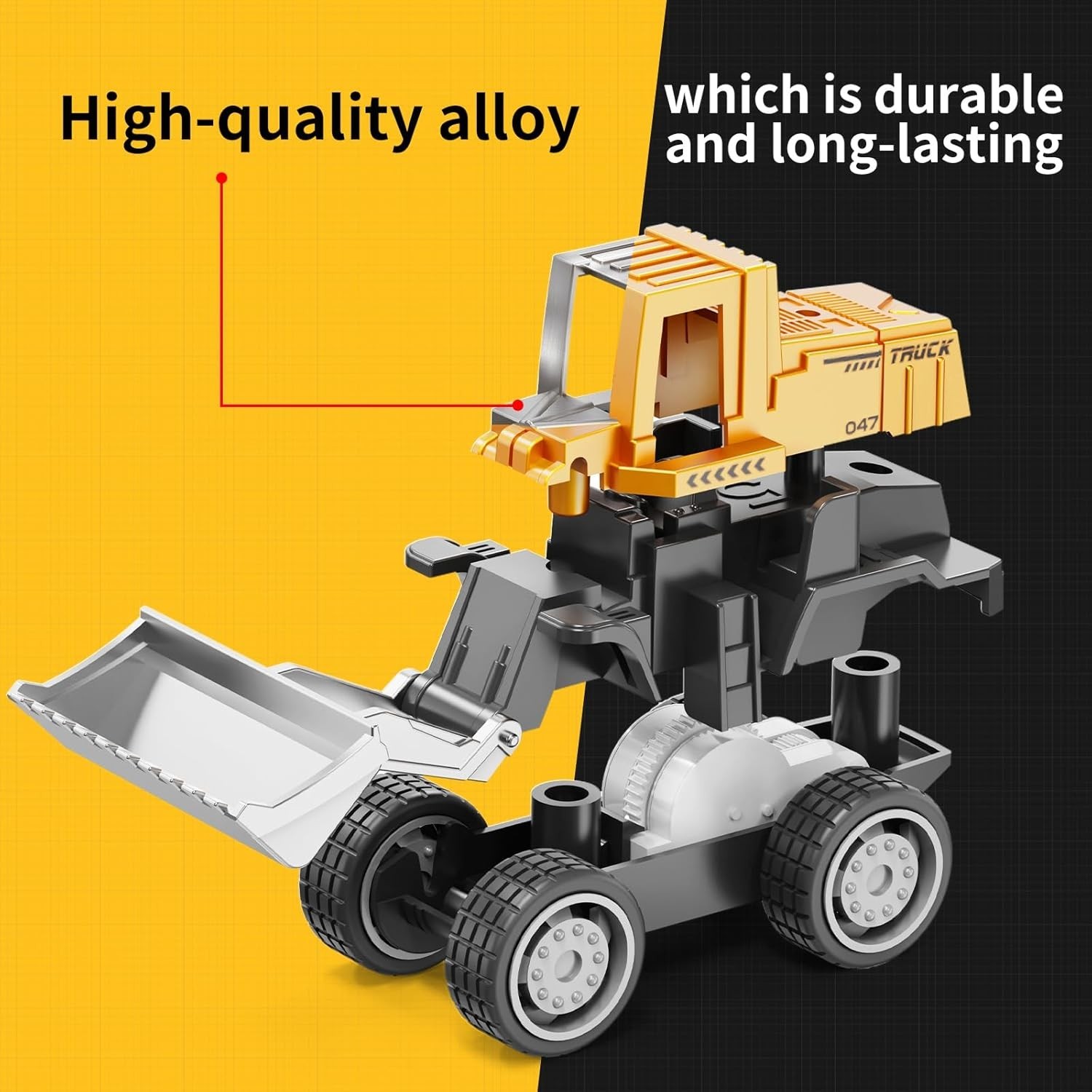 Alloy Mini Construction Vehicles Set – 8 Die-Cast Toys for Kids’ Imagination