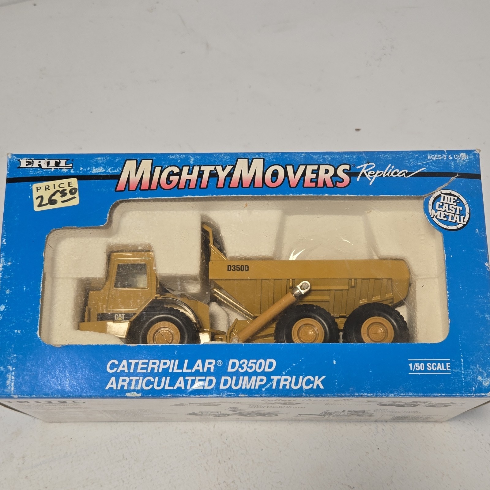 Ertl Mighty Movers Replica Caterpillar D350D Articulated Dump Truck 1:50 1992