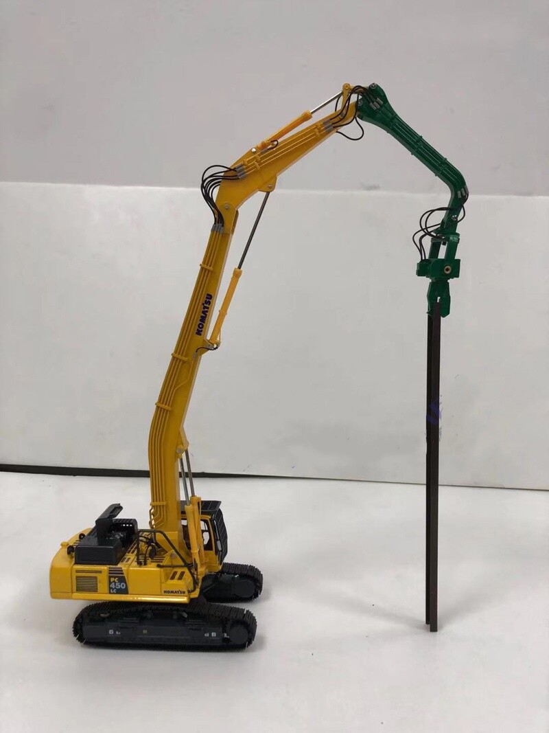 1:50 PC450LC-8 Excavator Contruct Piling Machine Metal Equipment Diecast Model