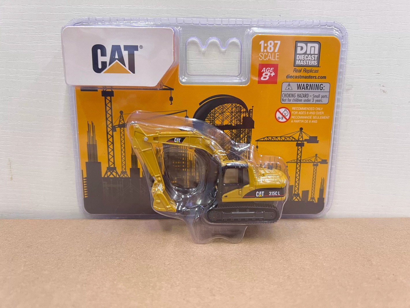 DM HO 1/87 Scale Cat 315C Hydraulic Excavator Diecast Model Toy Gift 84400