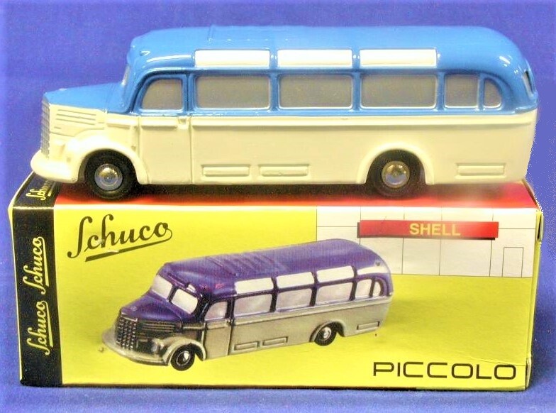 Schuco 1421 Mercedes 0-3500 Historical Bus w/Box 1/90 near HO Scale Die-cast MIB