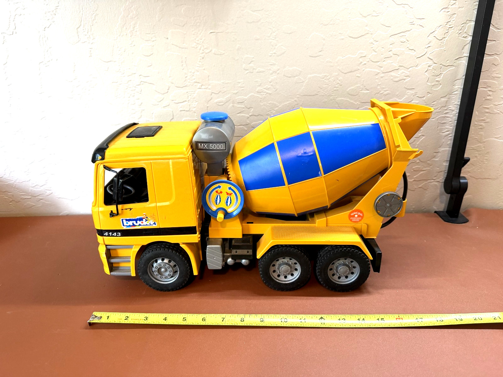 Bruder MX 5000 Cement Mixer Truck 4143 Mercedes Actros 2001 Germany-super clean
