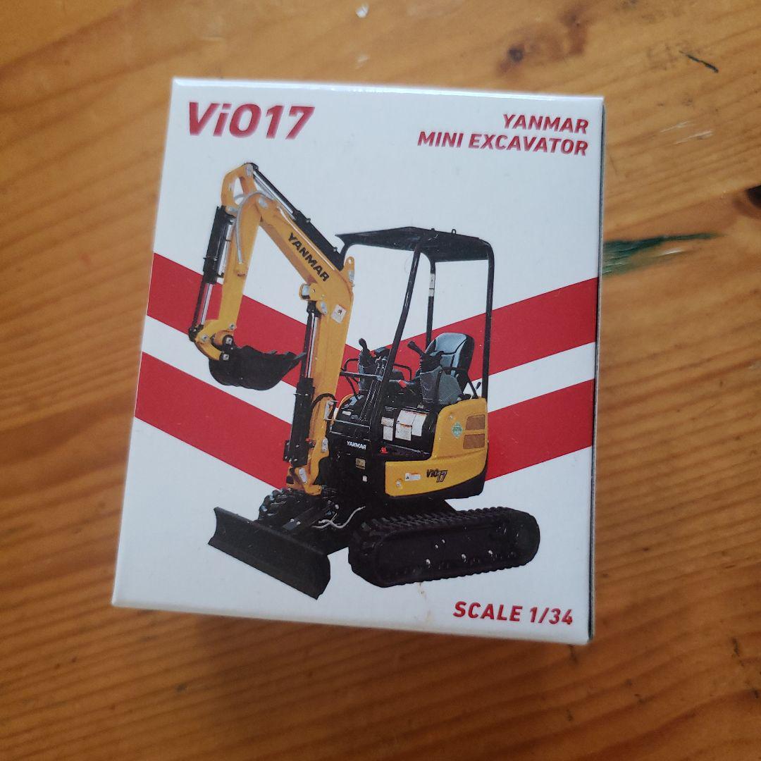YANMAR ViO17 yellow Mini Excavator Scale 1/34 Construction Equipment Collectible