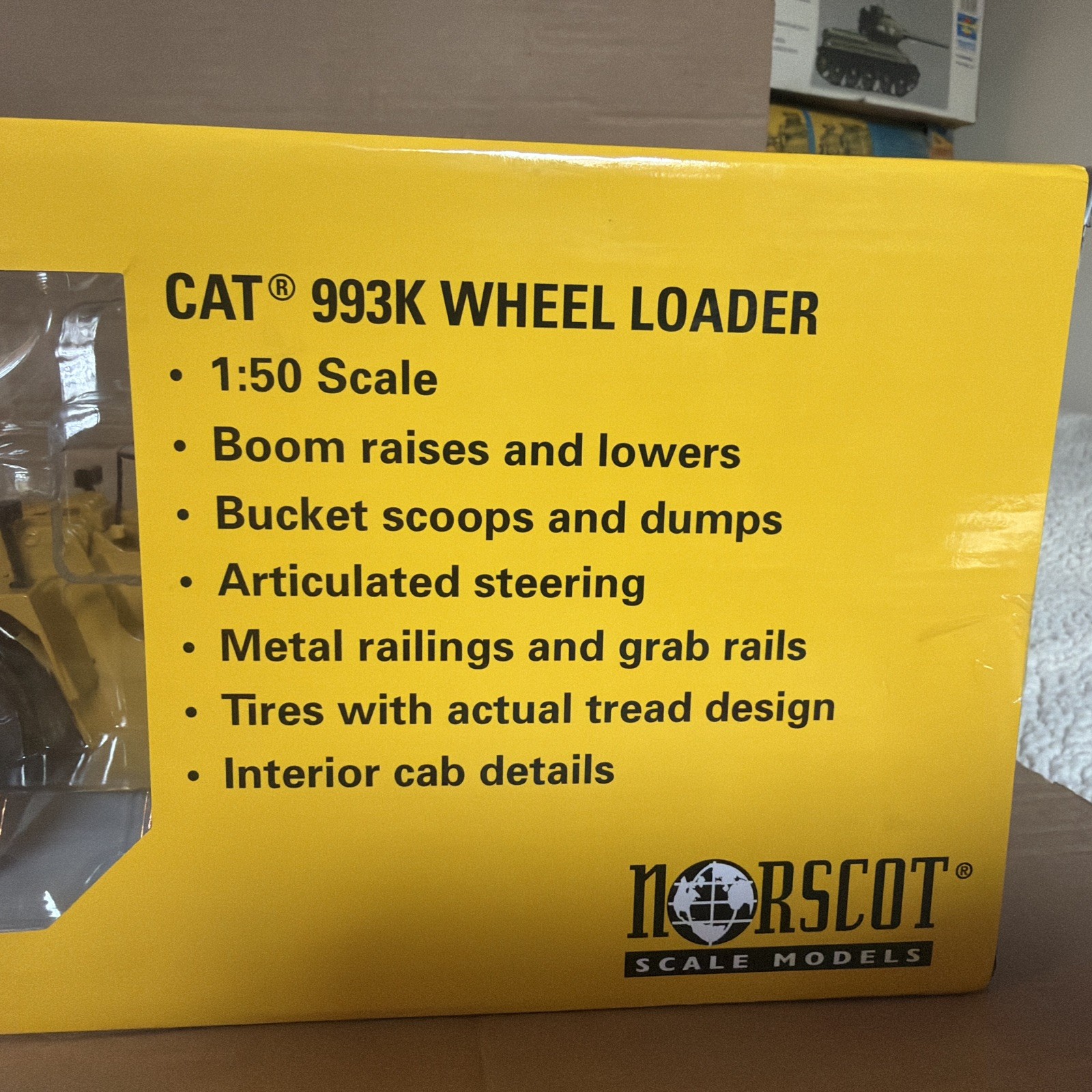 Norscot 1/50 Scale CAT 993K Wheel Loader Diecast 55229 Brand New