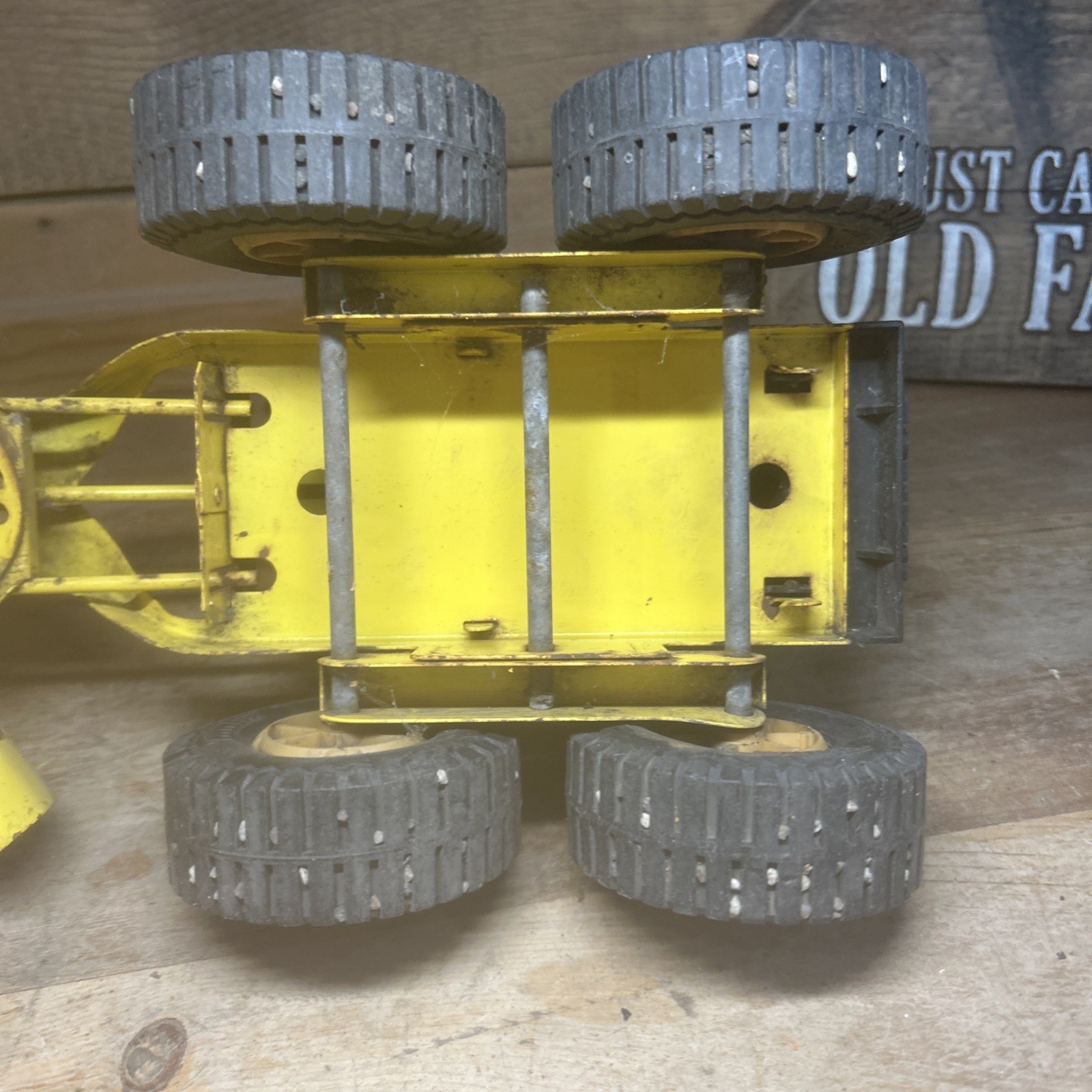 Vintage Tonka Road Grader 1960s Pressed steel, USA made, Classic and collectible