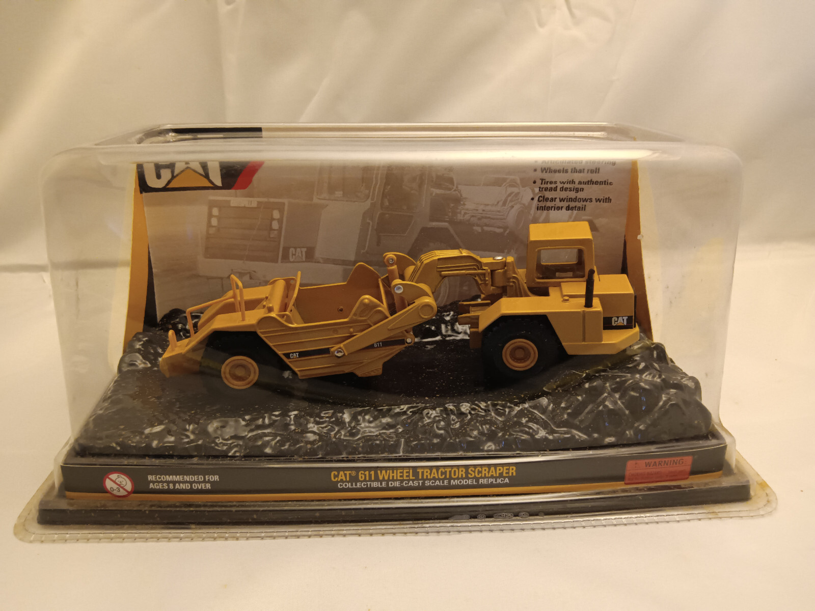 CAT 611 Wheel Tractor Scraper Truck 1:64 Scale Diecast Construction Toy Norscot