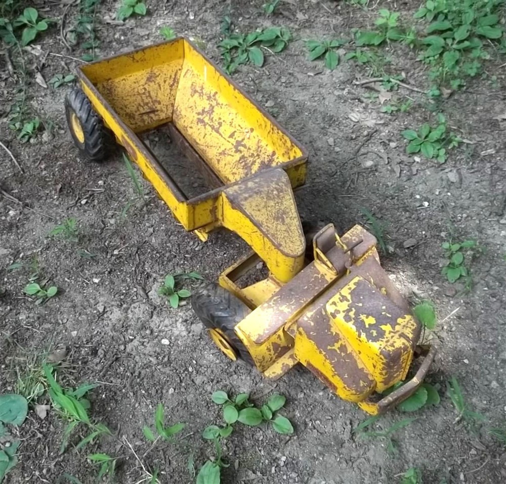 Vintage 1950’s Doepke Toy – WOOLDRIDGE – Bottom Dump Earth Mover -Parts