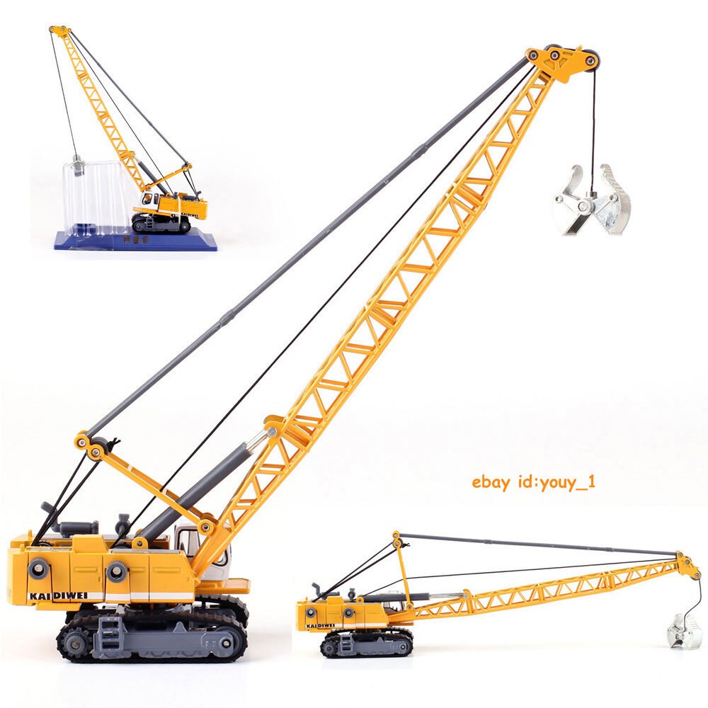 1:87 Scale Excavator Crane Diecast Toy – Metal Construction Vehicle Model