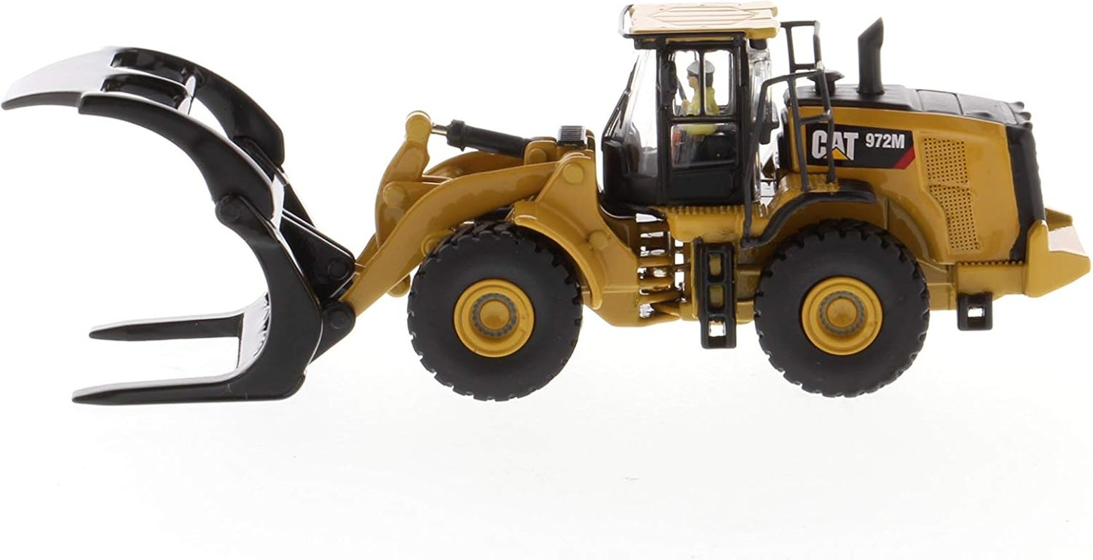 CAT Caterpillar 972M Wheel Loader with Log Fork and Operator High Line Series 1/