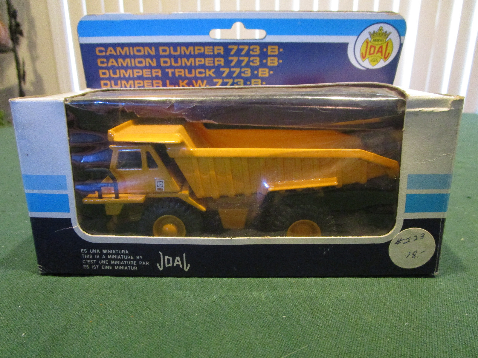 Joal Miniature, Caterpillar Dumper Truck 773 B, # 223, 1:70 scale, Made in Spain