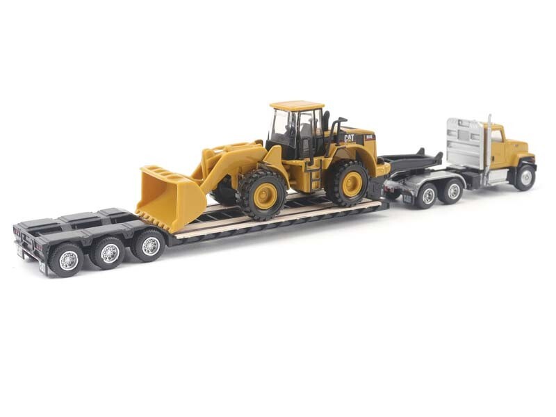 CAT CT681 Day Cab Tractor w/Trailer & 950G Wheel Loader Diecast 1:87 Model 84418