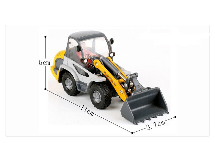 Diecast Compact Wheel Loader 1:50 Scale Construction Vehicle Model Collectible