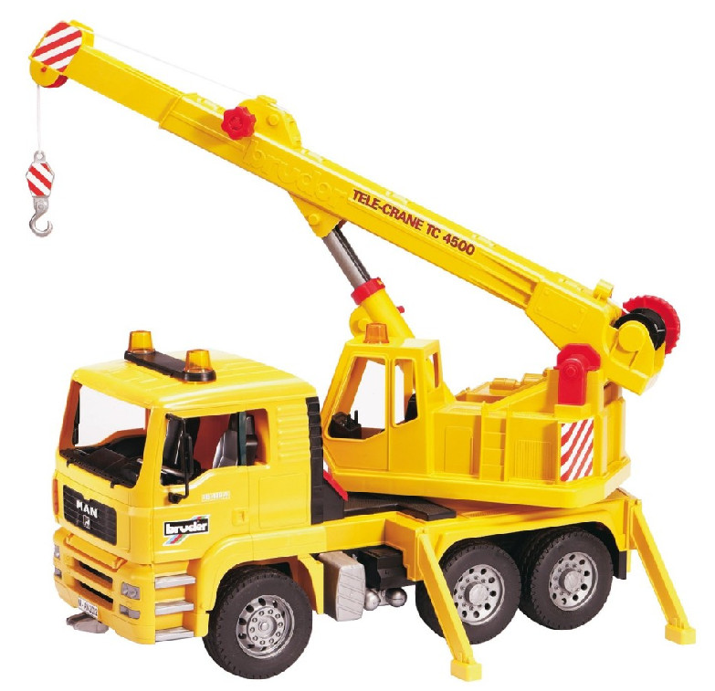 BRUDER – Camion 6×4 MAN TGA équipé d’une grue jouet BRUDER – 1/16 – BRU2754
