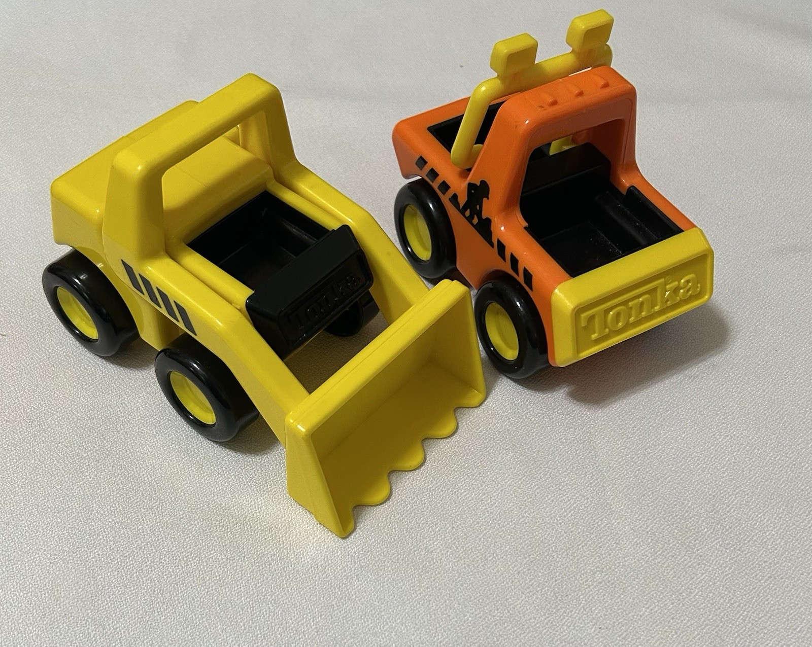 VTG 1980’s TONKA Construction Vehicle Set, Plastic Front End Loader & Pickup