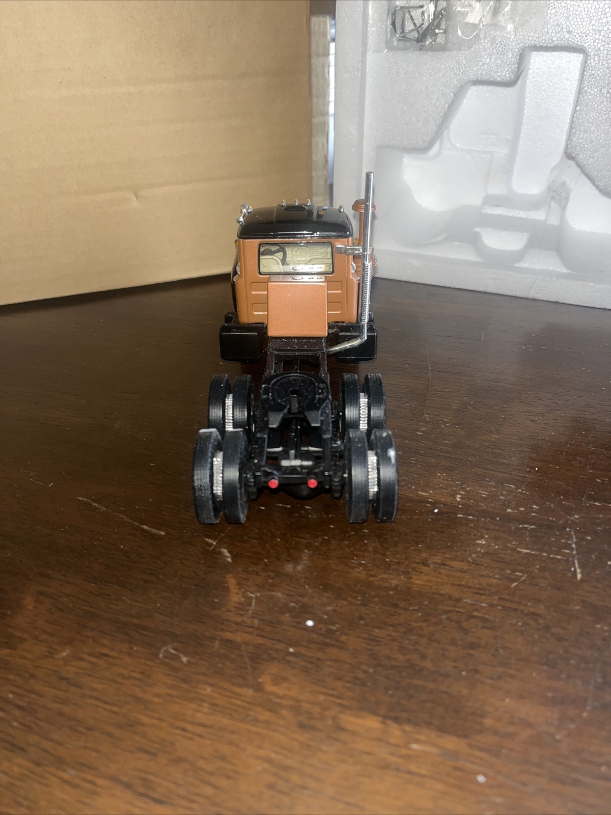 First Gear Mack 19-2500 Transport 204 Model R600 Truck with long dump trailer