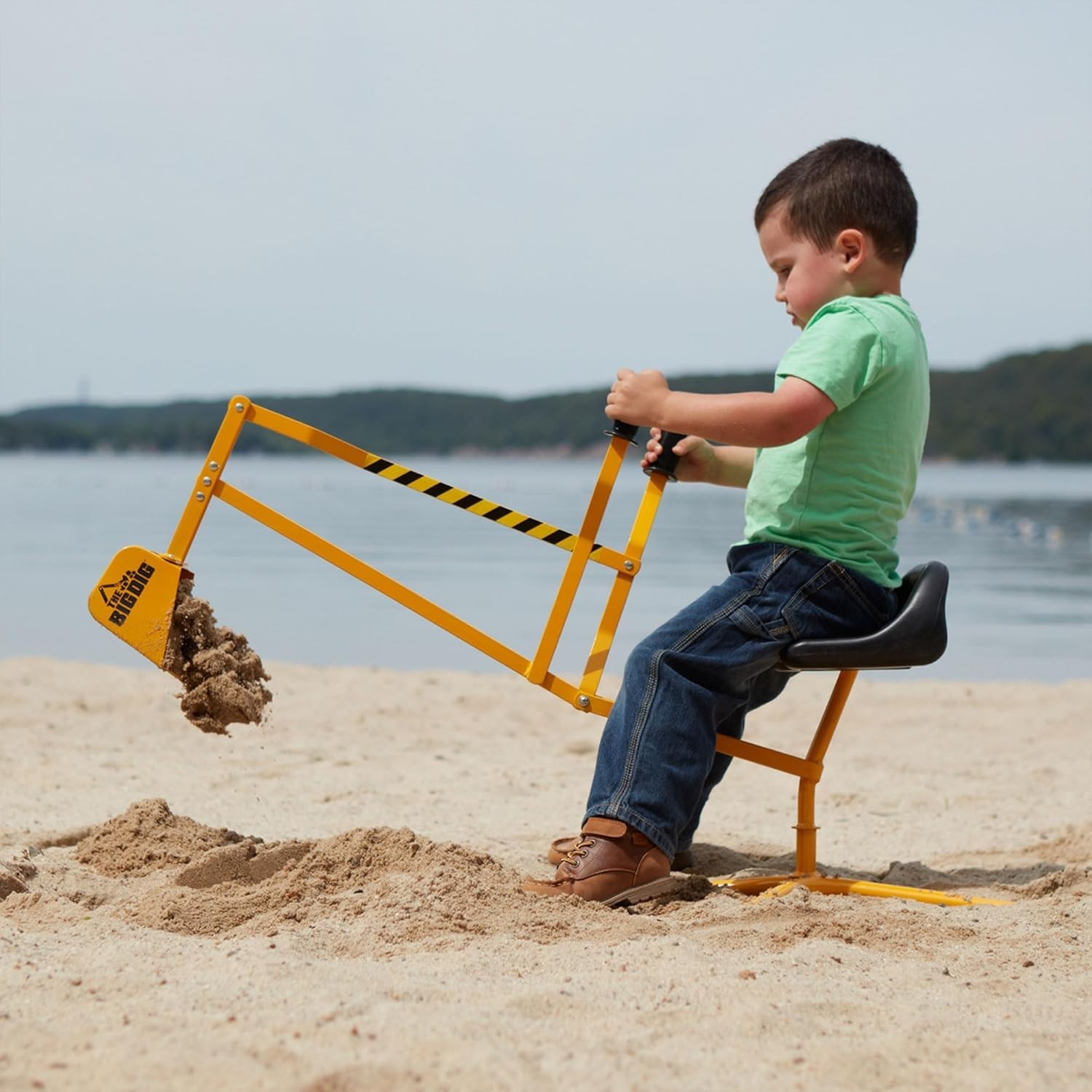 Children’s Excavator Ride – Beach and Playground Fun