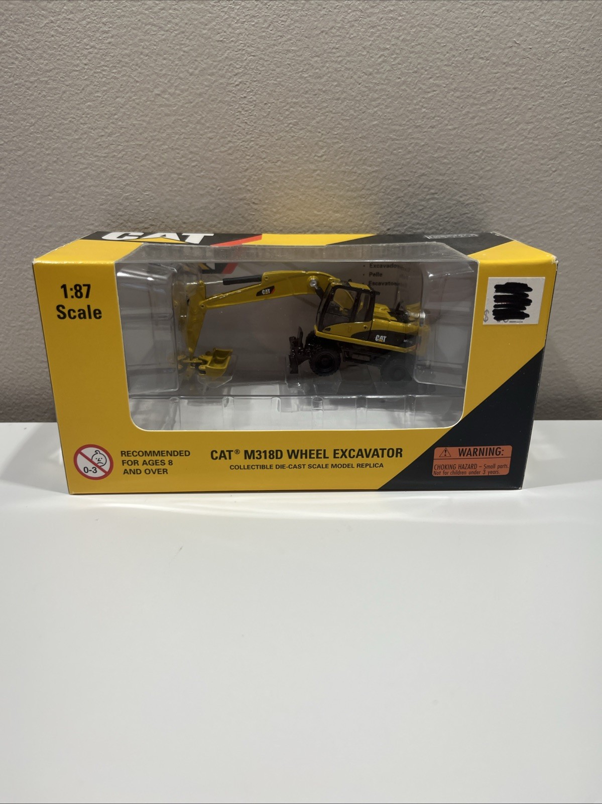 NORSCOT 1:87 Scale HO CATERPILLAR CAT M318D Wheeled Excavator Die-cast G14