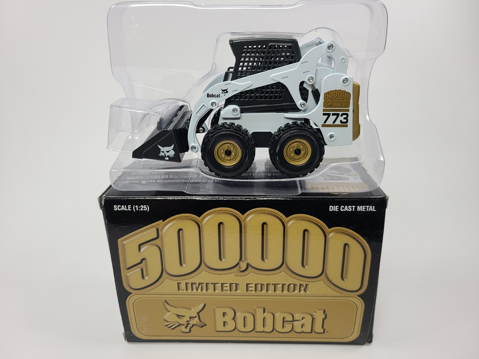Bobcat 773 Skid-Steer Loader – 500K Gold – Wan Ho 1:25 Scale Model #6901256G New