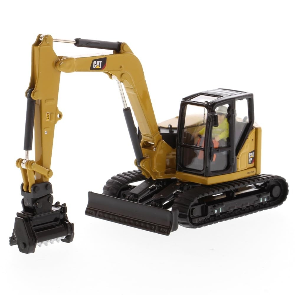 Mini Hydraulic Excavator 1/50 Diecast Model – CAT 309 CR, Work Tools, High Line