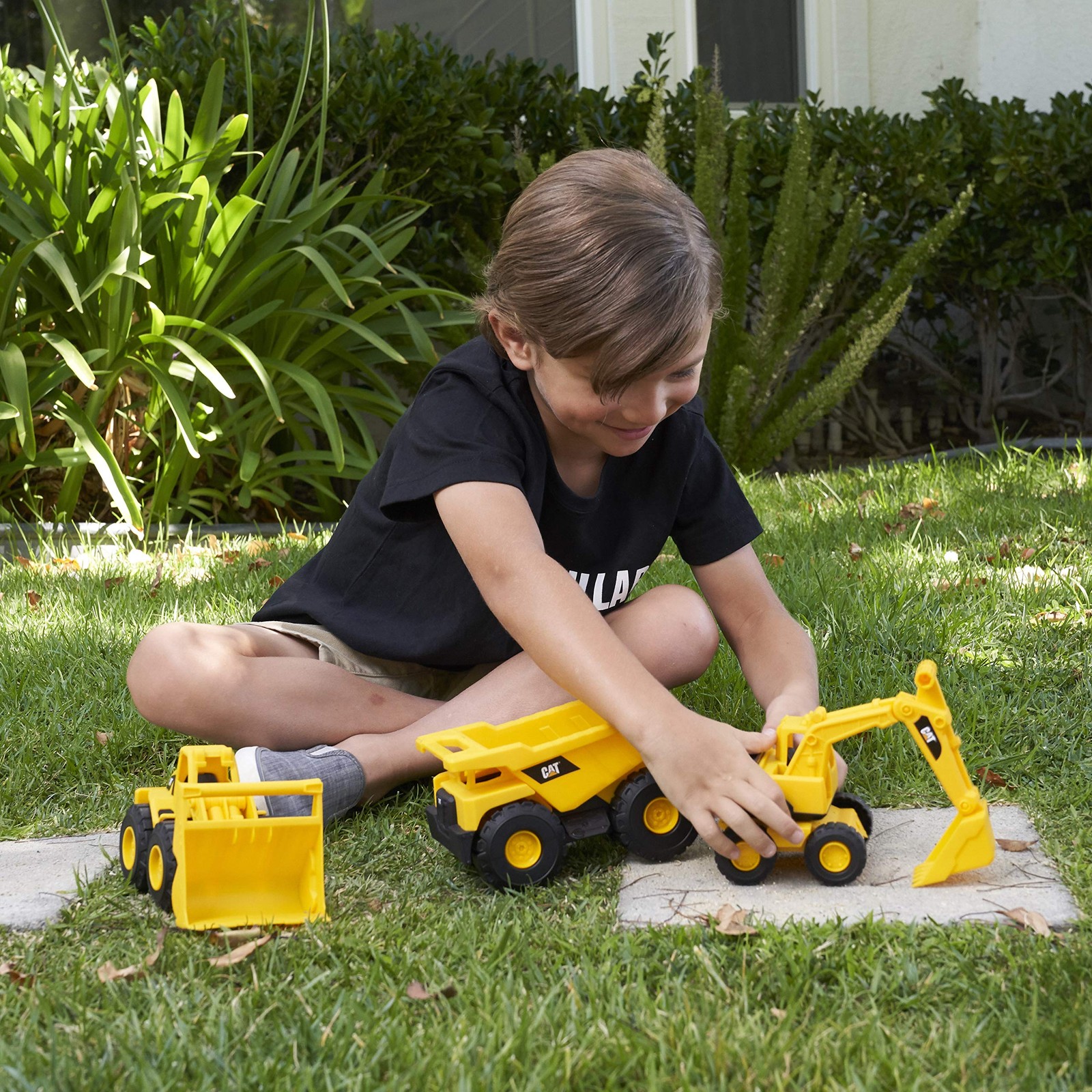 Construction 7″ Dump Truck, Loader & Excavator toys Combo Pack