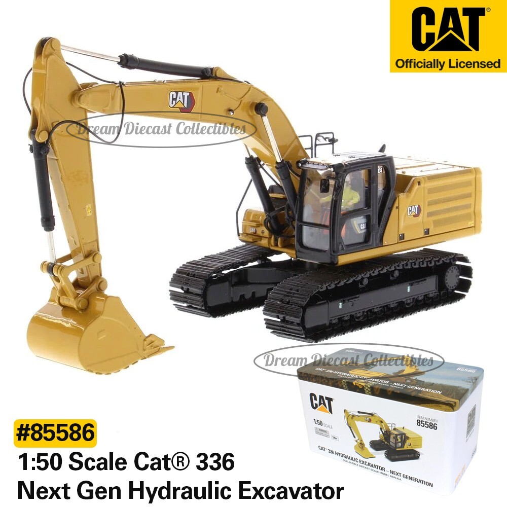 ⭐ 1:50 SCALE CAT 336 NEXT GEN HYDRAULIC EXCAVATOR DIECAST MASTERS 85586⭐