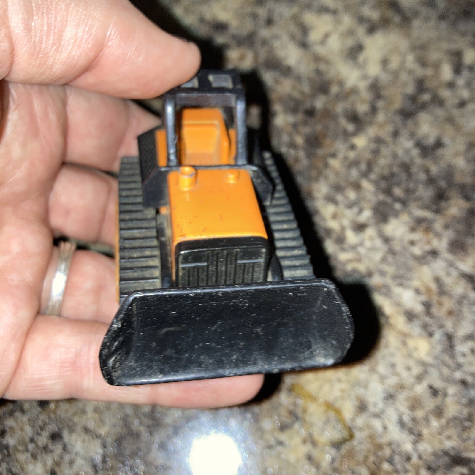 Vintage McDonald’s 2003 Orange Tonka Bulldozer / Dozer 3 1/4” Long