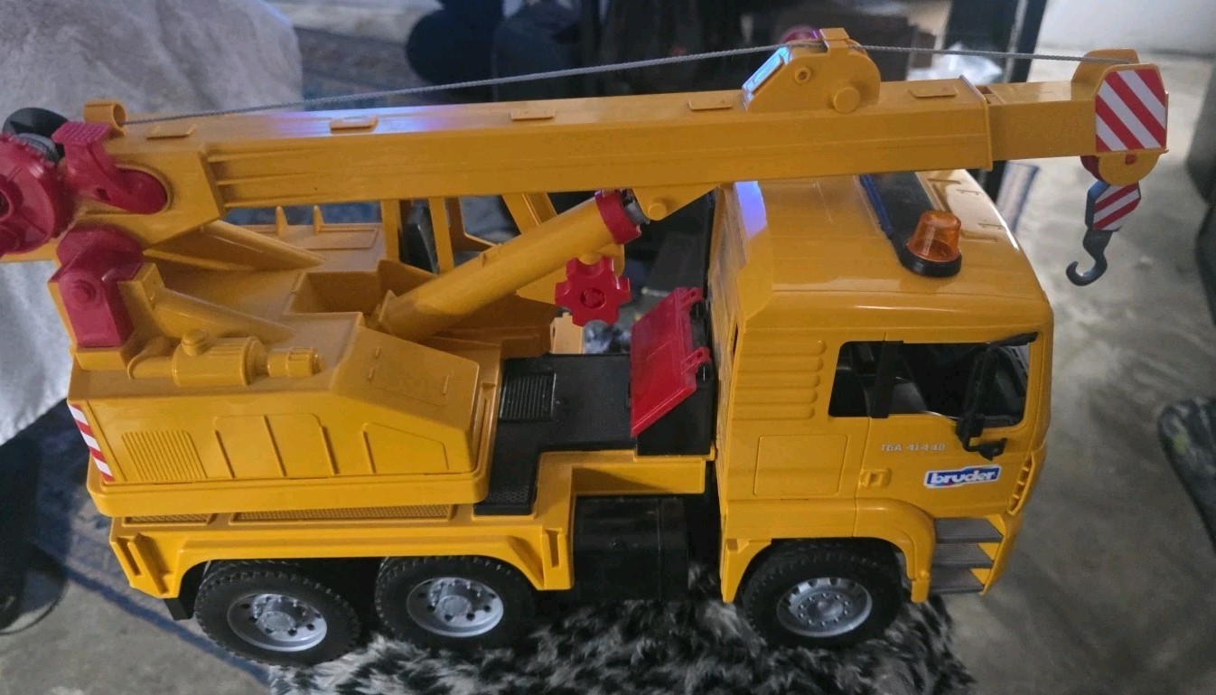 Bruder MAN Tele-Crane TC-4500 TGA 41.440 Construction Toy Truck Germany