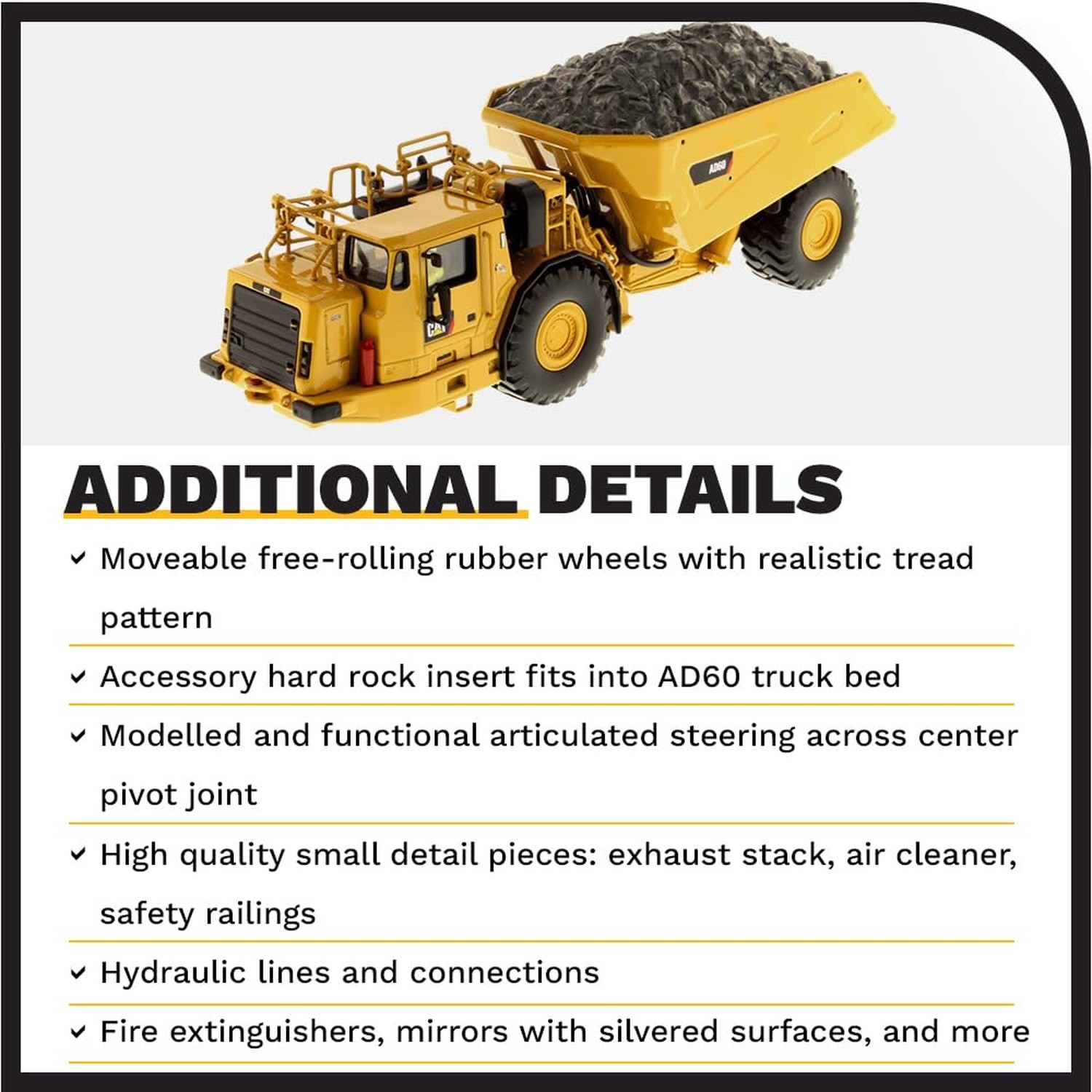 Caterpillar AD60 Articulated Underground Truck High Line Series Vehicle