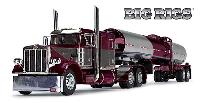 First Gear 69-1330 Peterbilt 359 Flat Top 63″ Sleeper & Brenner Tanker 1/64 MIB