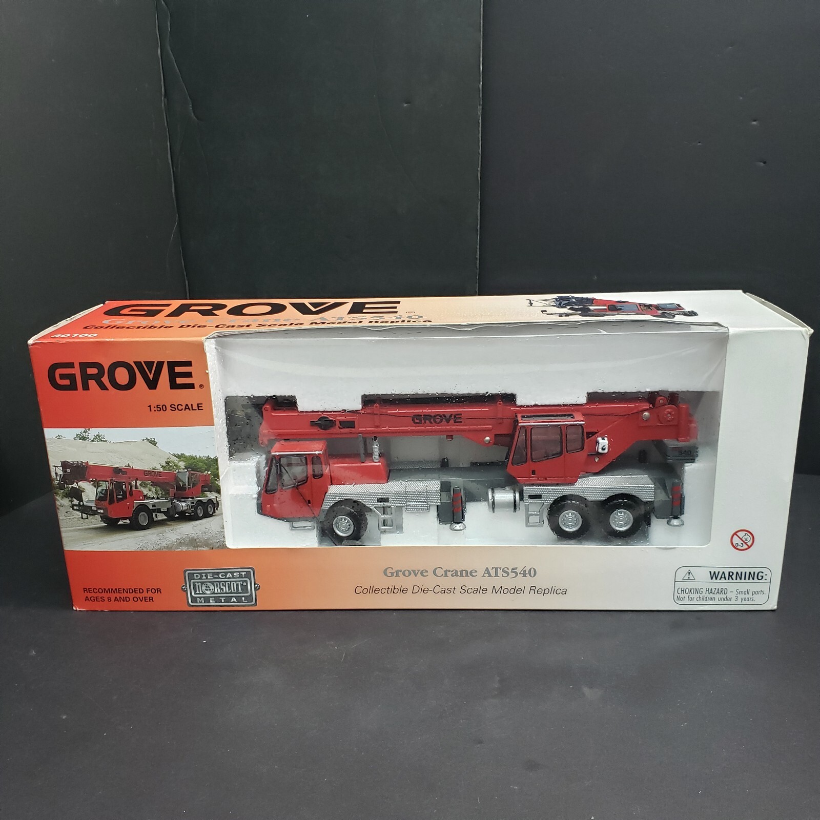 1/50 Norscot GROVE CRANE ATS540 Die Cast #30100 Hard To Find TNear Mint box 80