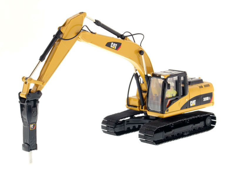 Die Cast Masters Caterpillar 320D L Hydraulic Excavator w/ hammer 1:50 85280 NEW