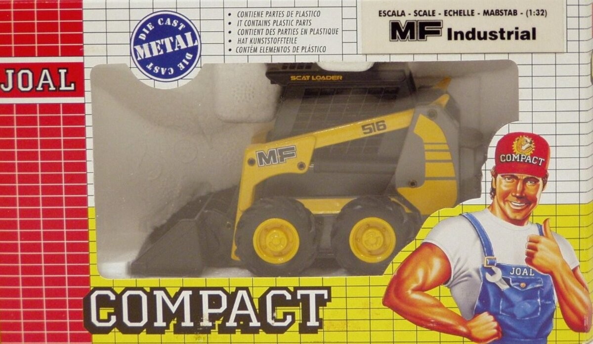 Joal 192 1:32 MF Industrial Scat Loader 516 Diecast Metal With Working Parts