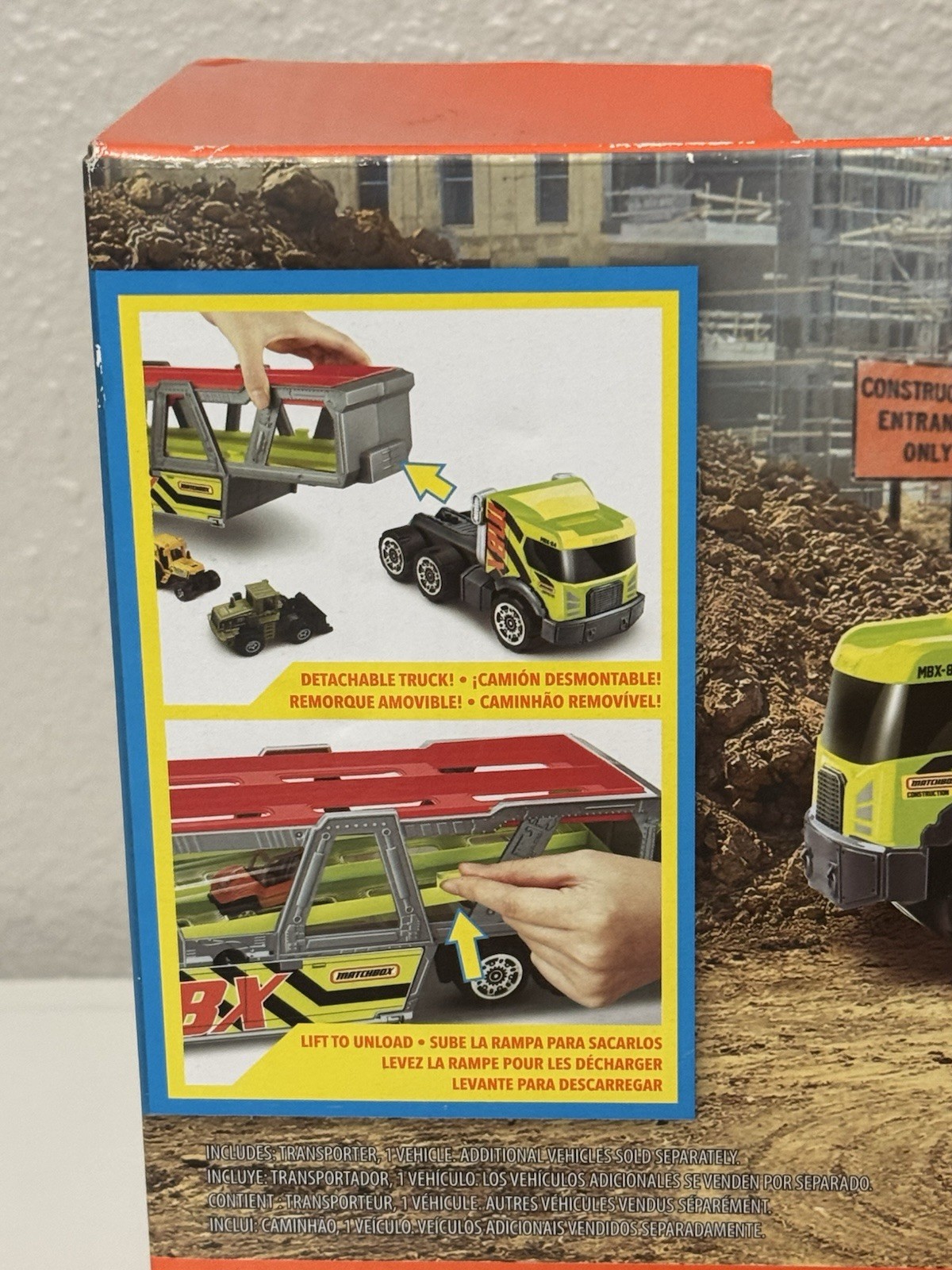 Matchbox MBX Construction Hauler Set w/5 Pack MBX Construction II Cars New
