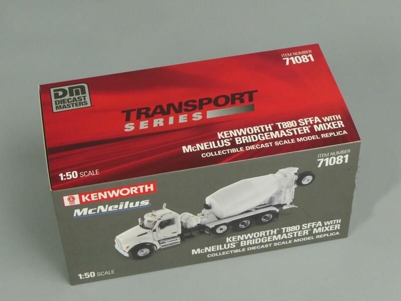 1:50 DM T880SFFA MC Cement Mixer Truck Construction Machine Diecast Model Toys