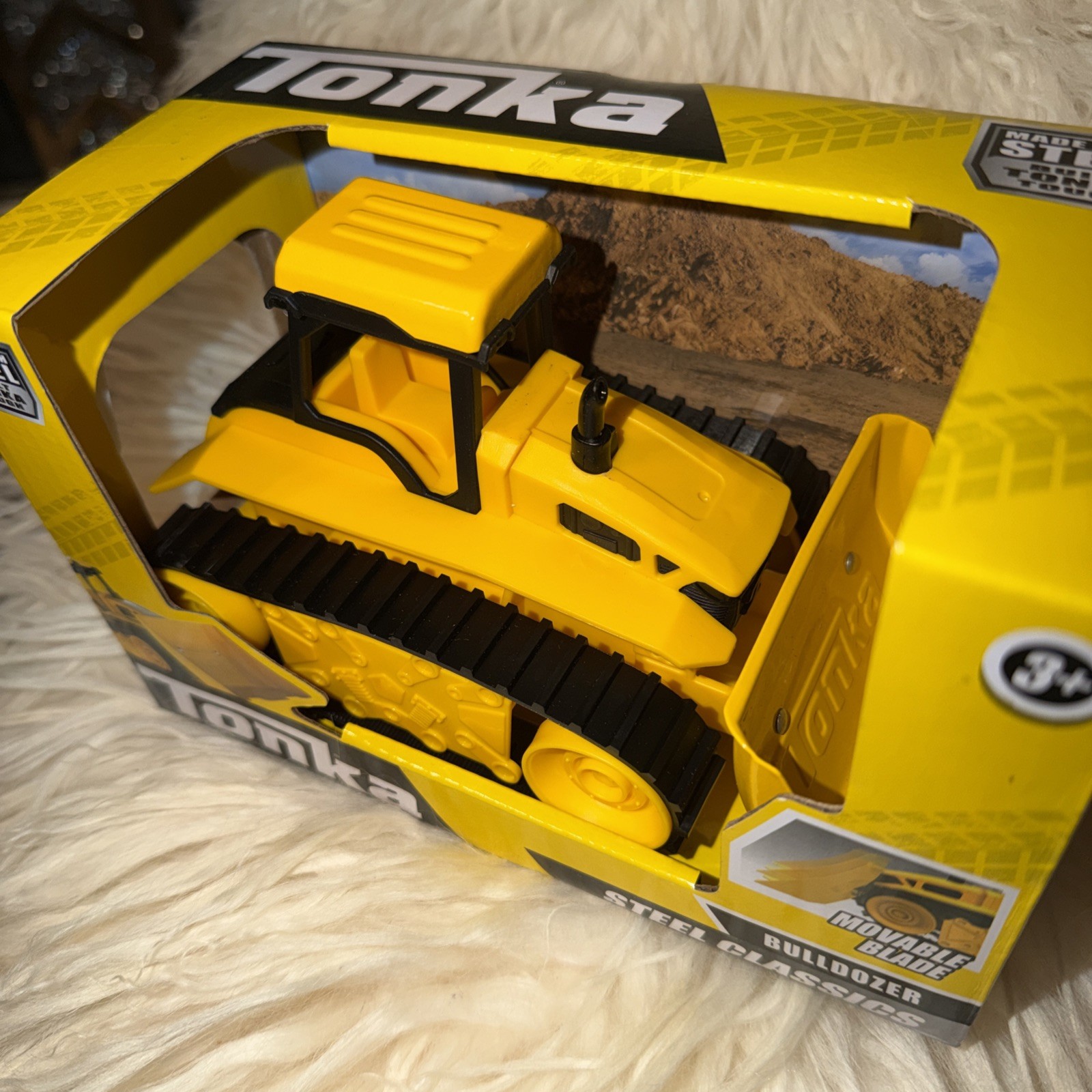 ⭐️⭐️Tonka Mini Steel Classics Bulldozer Steel Construction New