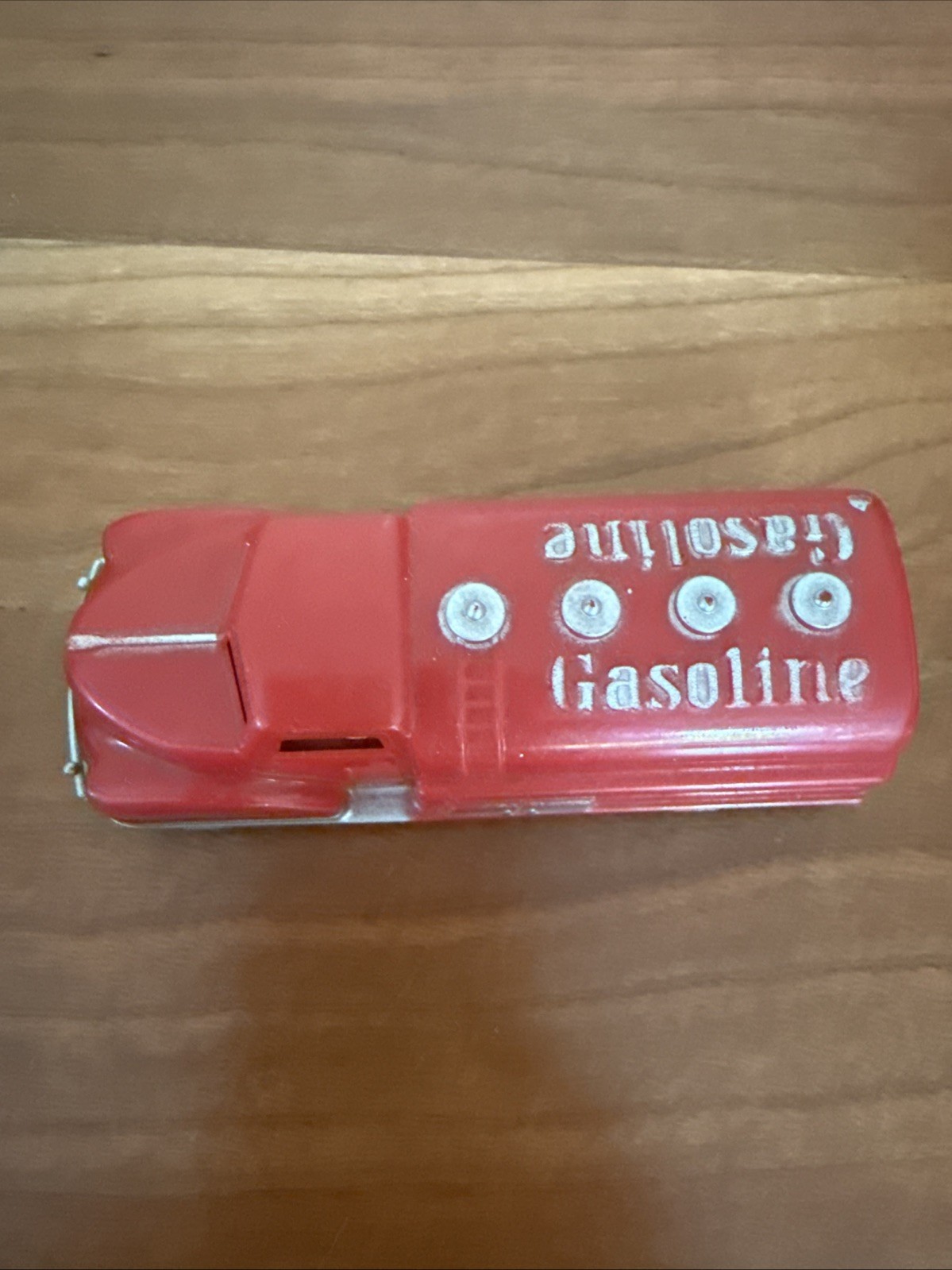 Vintage 1950s Renwal Red Plastic Toy Gas-Oil Delivery Tanker Truck USA 4”