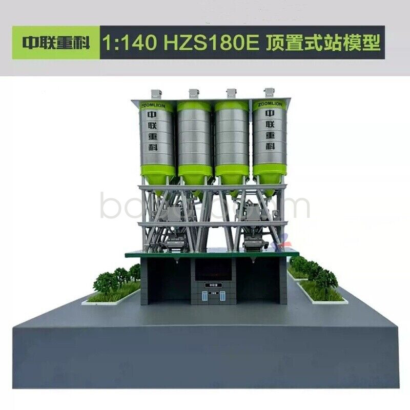 1:140 ZOOMLION HZS180S Mixing Station Construction Equipment Diecast Model