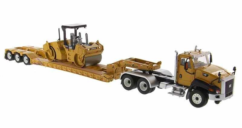 DM CAT 1:50 CT660 Flat 3 Axis Trailer Head CB-534D Roller Model 85601C
