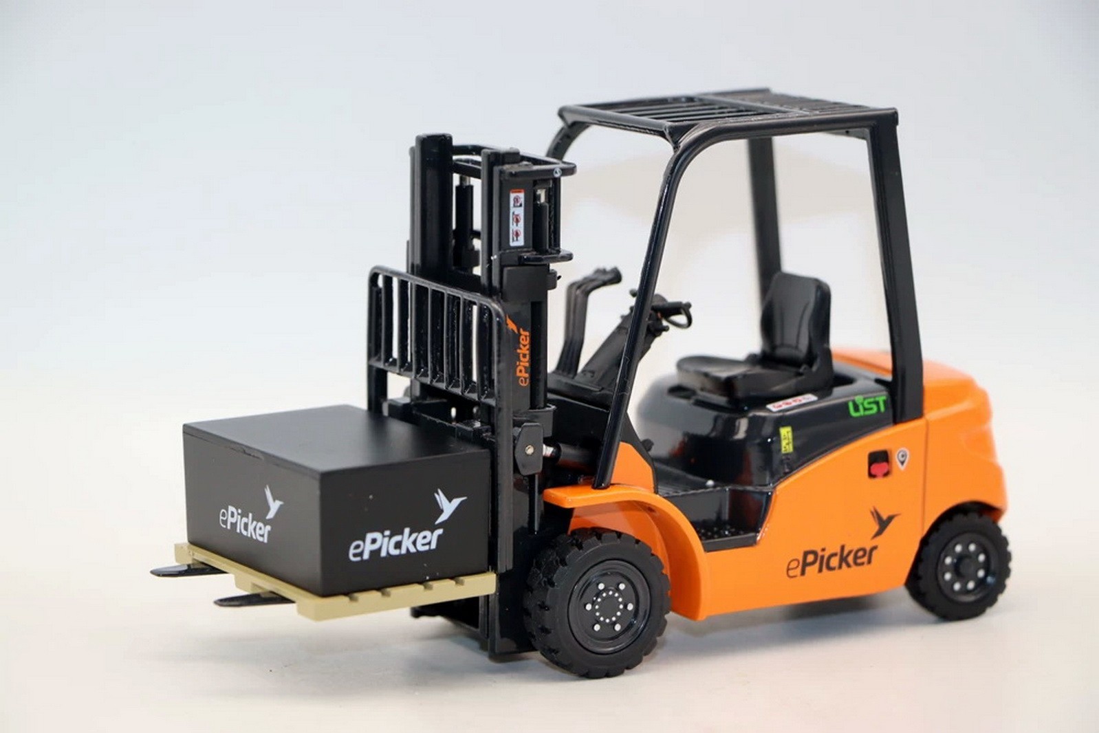 1/25 Scale ePicker Forklift Truck Orange Diecast Model Toy Without Color Box
