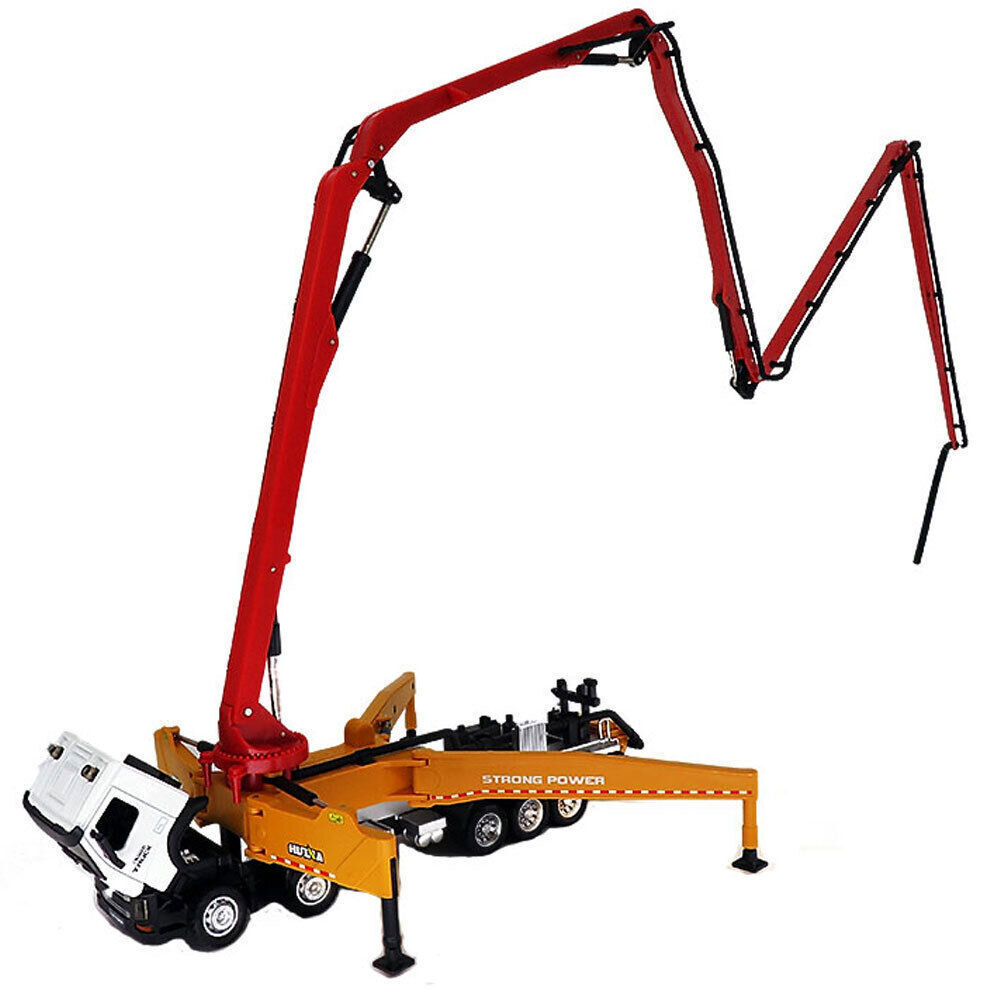 Concrete Pump Truck Toy 1:50 Scale Construction Truck Model Diecast Boys Toys
