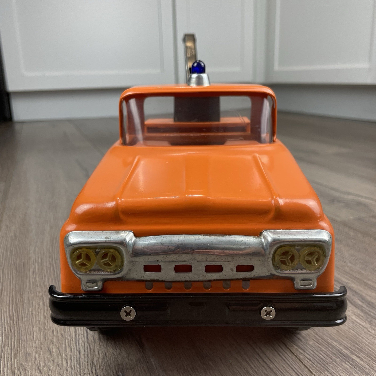 Vintage Orange Tonka State HI-WAY DEPT Highway Truck Backhoe Excavator Highway