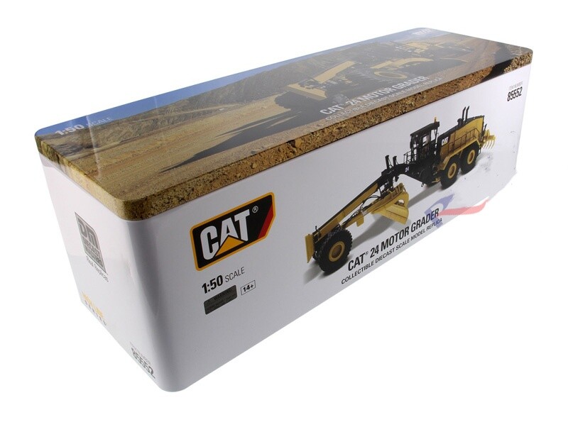 1:50 DM CAT24 Motor Grader Construction Vehicles Equipment Machine Diecast Model