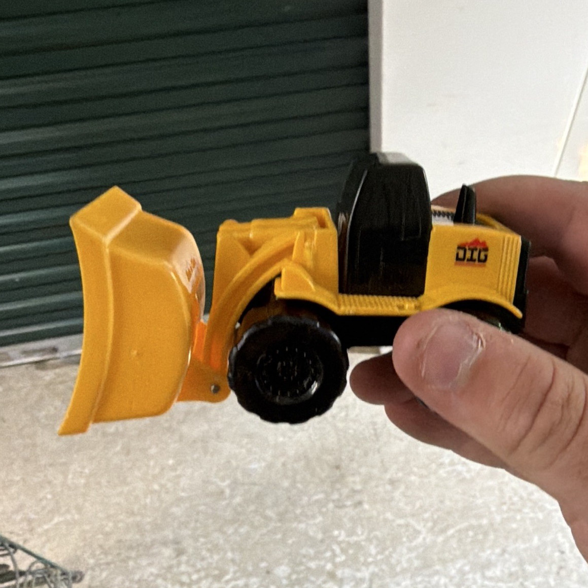 Loader Construction Vehicle Toy Yellow & Black Plastic Front Loader Model