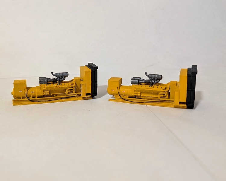 Custom Built 1/87 HO Scale Industrial Diesel Generator. 3D Printed Resin Models