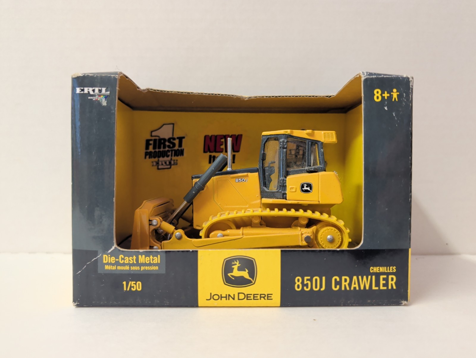 Ertl John Deere 850J Crawler Dozer 1/50 2005 – 2006 Toy Collectible Construct