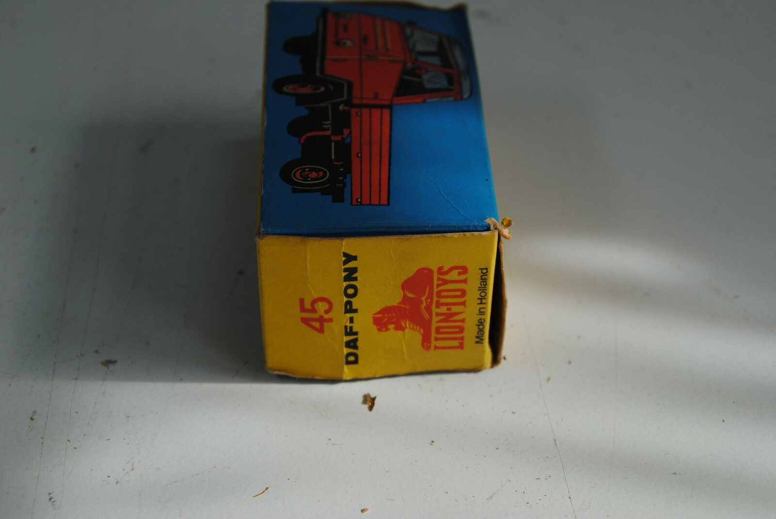 1960’s Lion Car #45 DAF Pony Truck, Red, NMIB VERY RARE DUTCH SET !