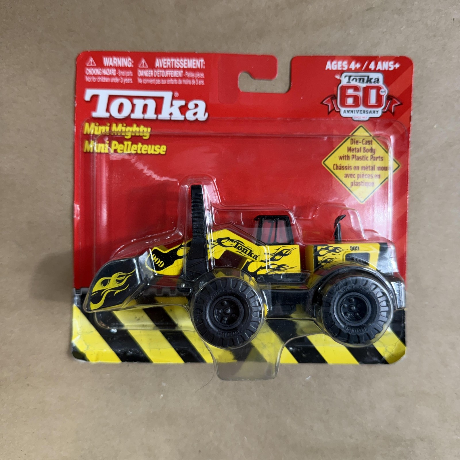 Tonka Mini Mighty Construction Vehicle Diecast Truck New Yellow 60th Anniversary