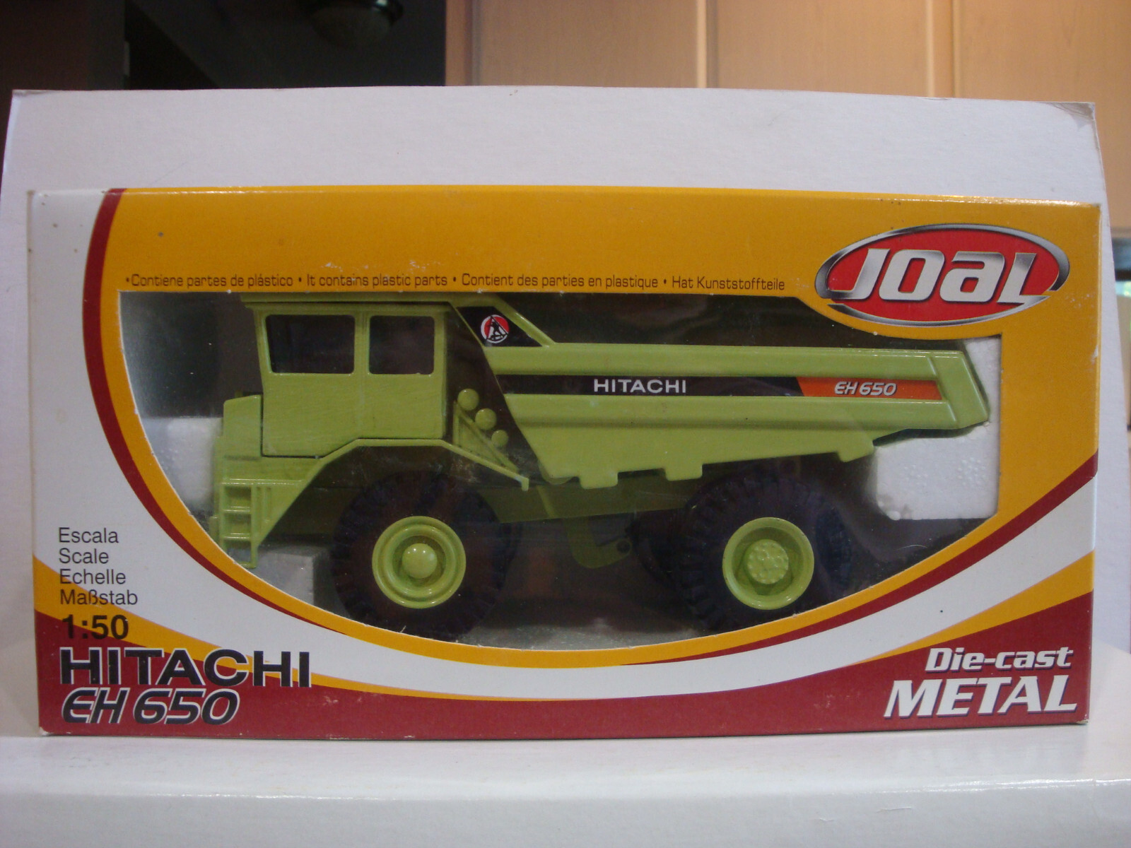 JOAL Hitachi EH 650 Dump Truck #248 1:50 Scale Light Green Very Good Box